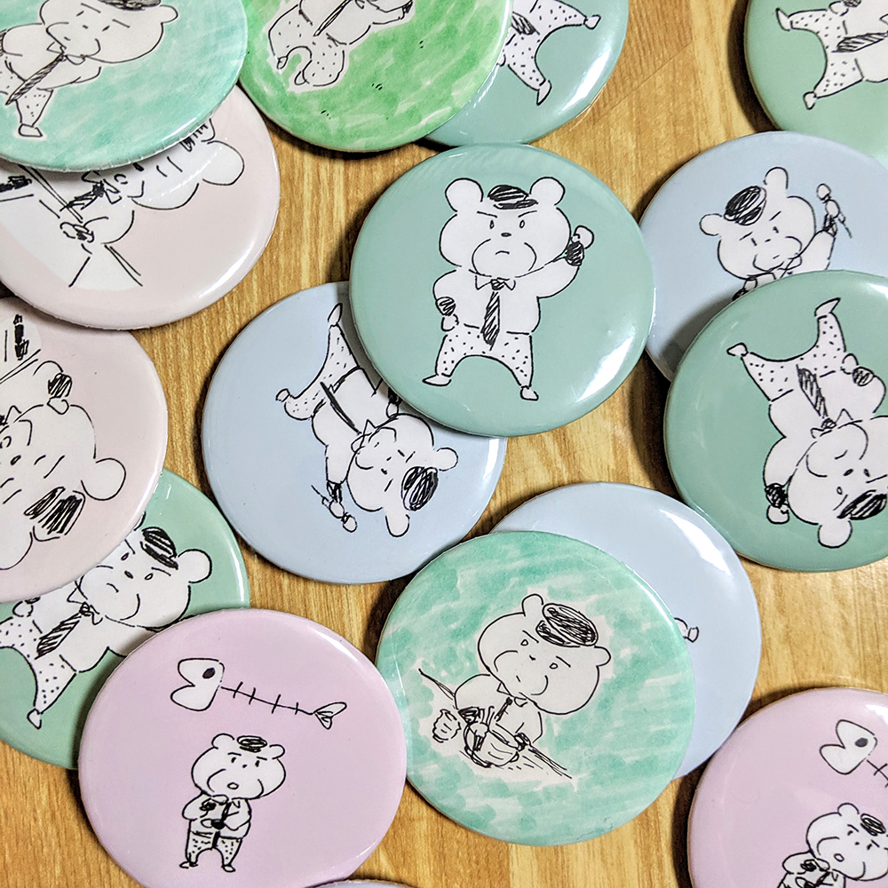 くま係長バッジ